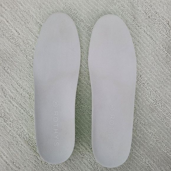 Rothys Lace Up Bright White Sneakers Size 8 - Picture 8 of 11